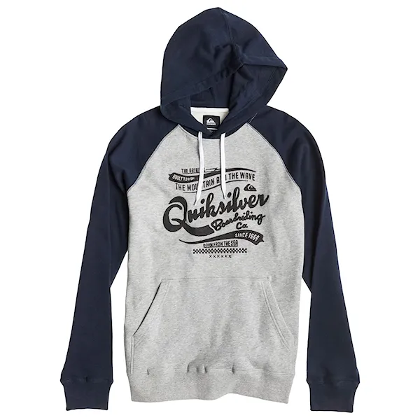 Bike Hoodie Quiksilver Honeyton light grey heather 2015