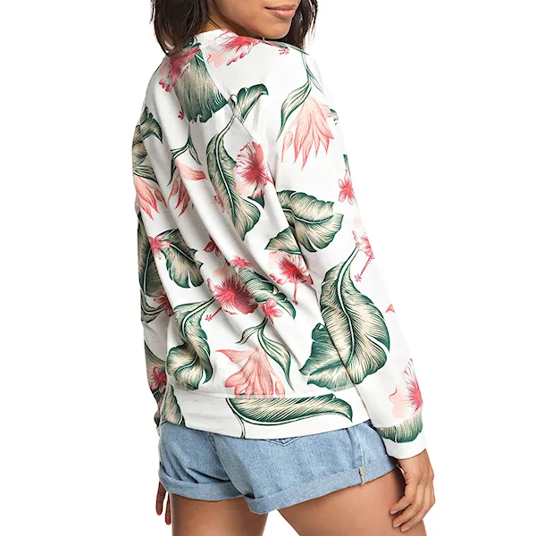 Bike mikina Roxy Girls Of Summer marshmallow tropical love 2019
