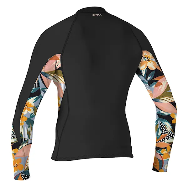 Pianka neoprenowa O'Neill Wms Bahia 1/0,5 mm Front Zip Jacket black/demi floral/black 2023