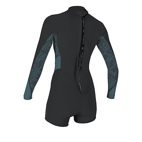 Pianka neoprenowa O'Neill Wms Bahia 2/1 Back Zip L/S Spring tempered steel/surf abstract 2026