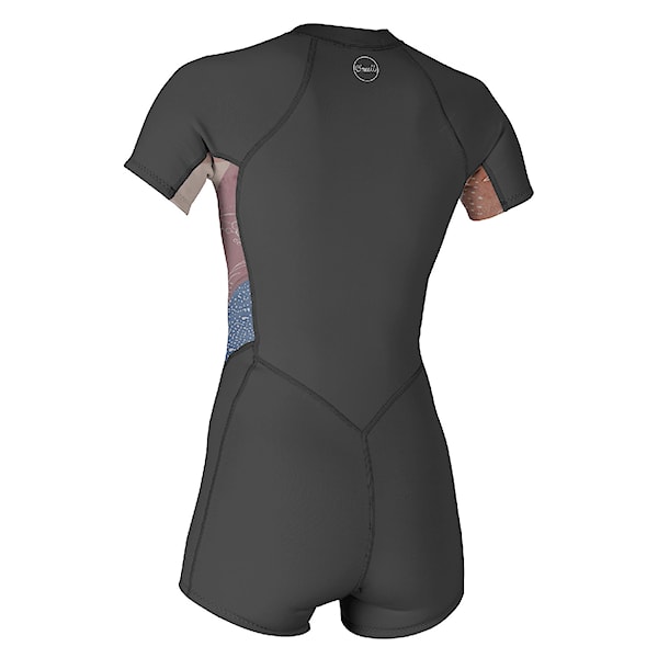 Neoprén O'Neill Wms Bahia 2/1 Front Zip S/S Spring graphite/desert bloom/drift bl 2022