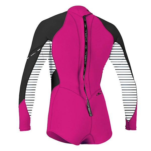 Neopren O'Neill Wms Bahia Bz 2/1 L/s Short Sprin punk pink/higway stripe/black 2018