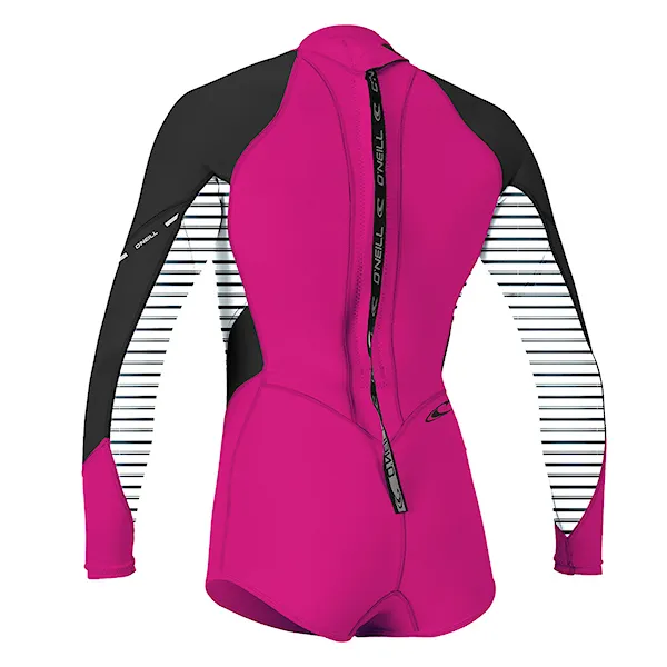 Neopren O'Neill Wms Bahia Bz 2/1 L/s Short Sprin punk pink/higway stripe/black 2018