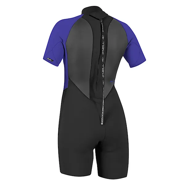 Pianka neoprenowa O'Neill Wms Reactor II Back Zip 2 mm S/S Spring black/cobalt 2023