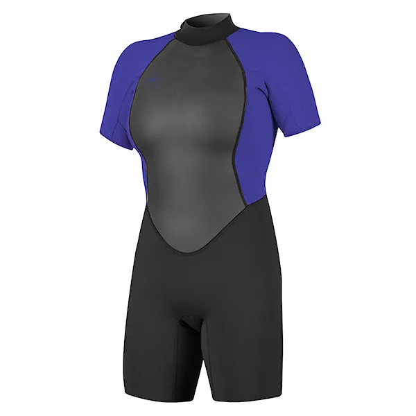 Pianka neoprenowa O'Neill Wms Reactor II Back Zip 2 mm S/S Spring black/cobalt 2023