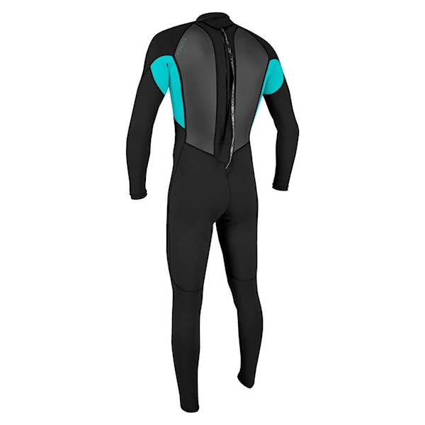 Neoprén O'Neill Youth Reactor II 3/2 Back Zip Full black/light aqua 2026