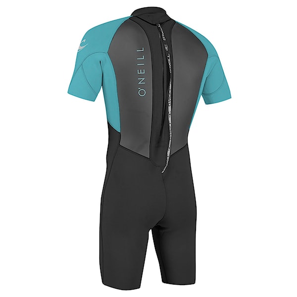 Neoprén O'Neill Youth Reactor II Back Zip 2 mm Spring black/light aqua 2025