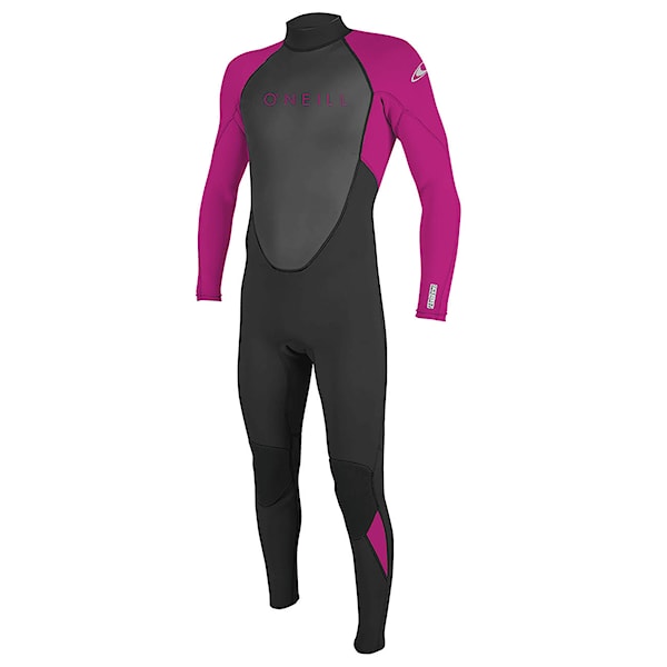 Neoprén O'Neill Youth Reactor II Back Zip 3/2 Full black/berry 2025