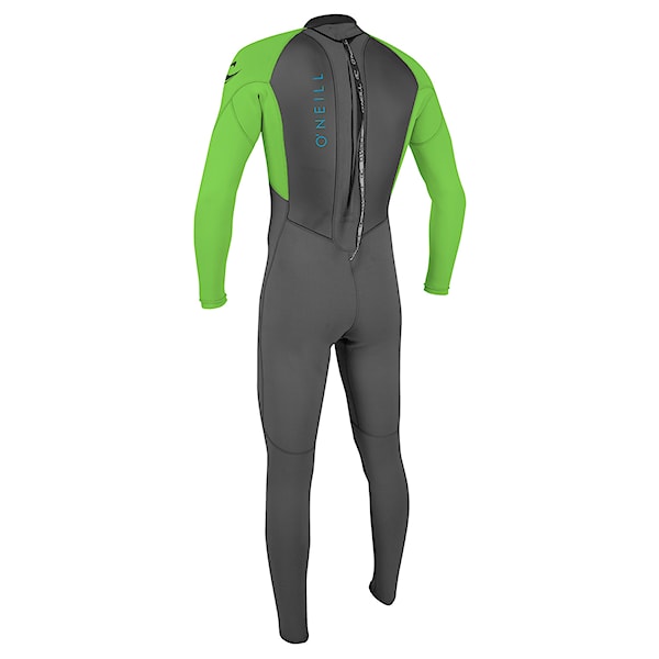 Neoprén O'Neill Youth Reactor II Back Zip 3/2 Full graphite/dayglo 2025