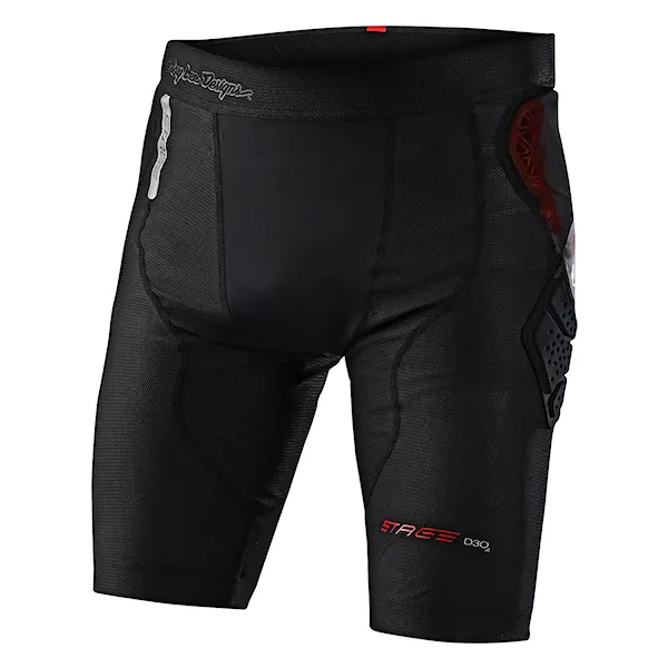 Ochranné šortky Troy Lee Designs Stage Ghost D3O Short Baselayer solid black