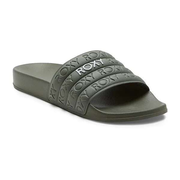 Šľapky Roxy Slippy Wp army green 2024