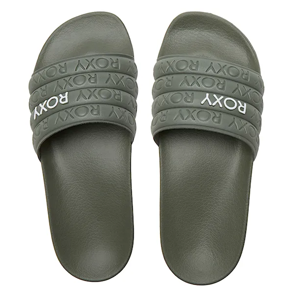 Šľapky Roxy Slippy Wp army green 2024