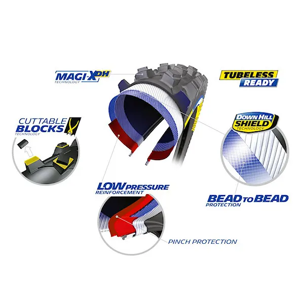 Plášť Michelin DH Mud 29×2.40" MAGI-X DH / DH Shield / TLR / Wire