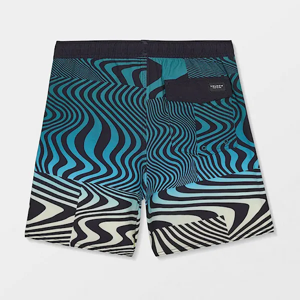 Plavky Volcom Lido Print Trunk Youth rifle green 2026