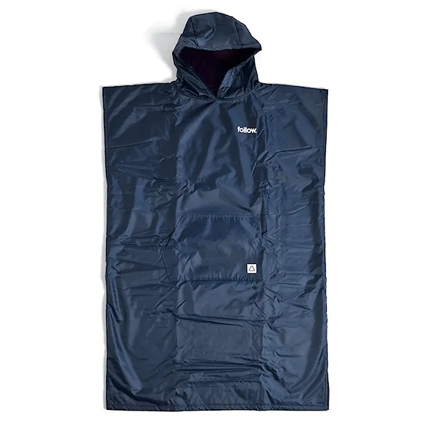 Poncho Follow Rain Towelie navy