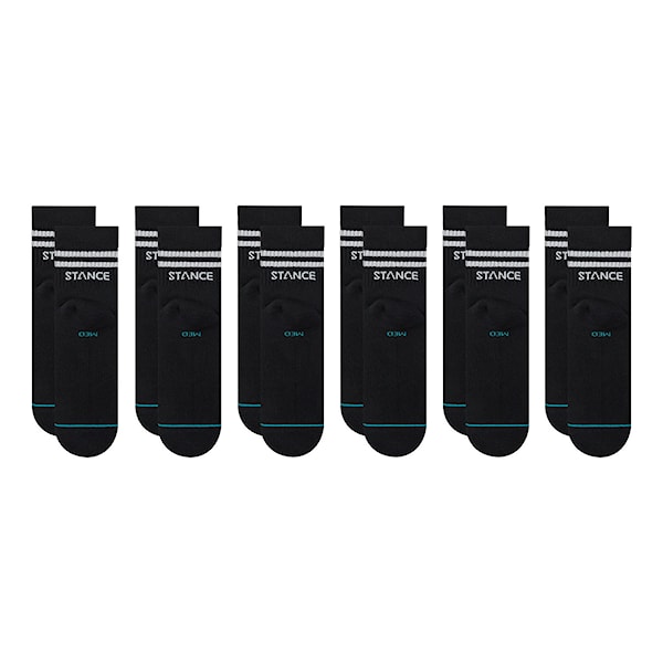 Skarpetki Stance Core Quarter 6 Pack black