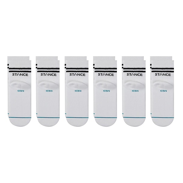 Skarpetki Stance Core Quarter 6 Pack white