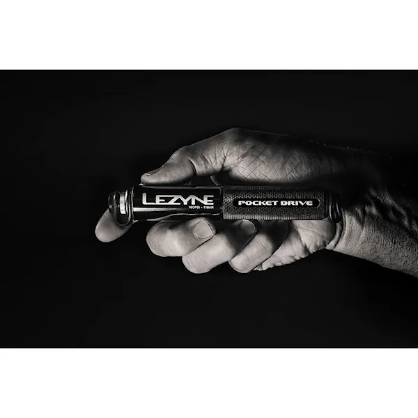 Bike Pump Lezyne Pocket Drive lite grey hi gloss