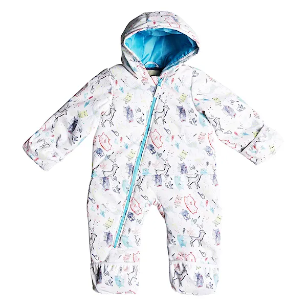 Snowboard Overall Roxy Rose Jumpsuit bright white/animals party 2019