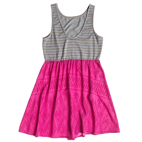 Dress Roxy South Side berry ikat threads 2015