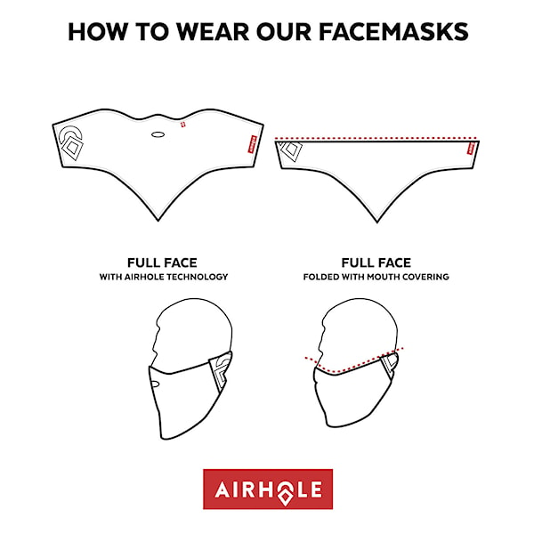 Neck Warmer Airhole Facemask 2 Layer black paisley 2020