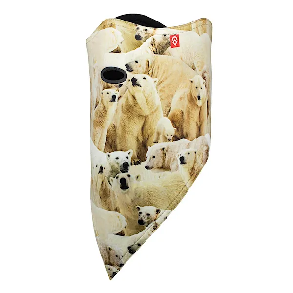 Neck Warmer Airhole Facemask 2 Layer polar bears 2019