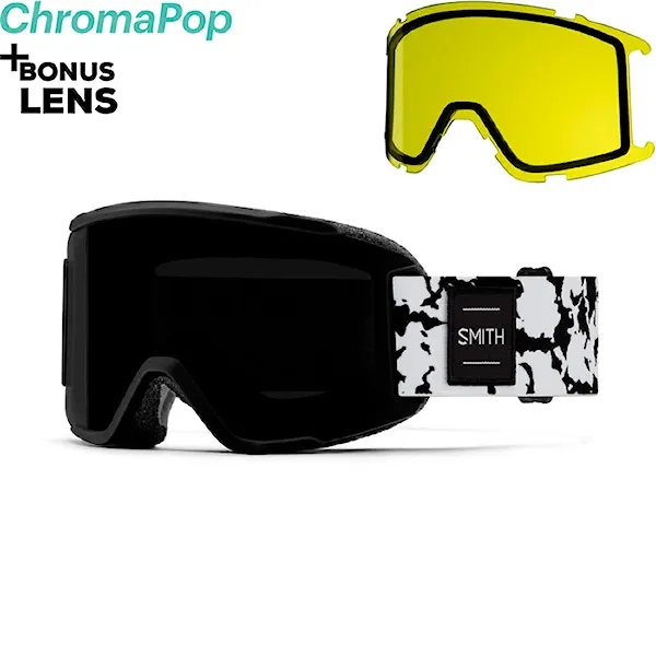 Snowboard Goggles Smith Squad S black marble | cp sun black+yellow 2026