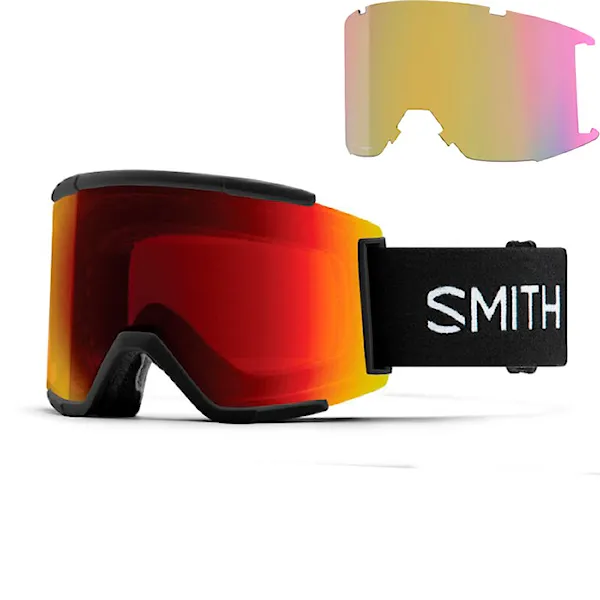 Gogle snowboardowe Smith Squad XL black | cp sun red mirror+cp storm yellow flash 2026
