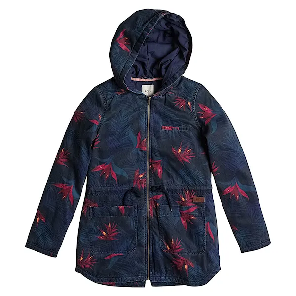 Winter Jacket Roxy Primo Parka Printed midnight palm peacoat 2015