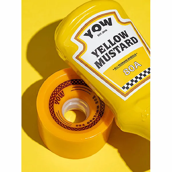 Surfskate kółka YOW Ura mustard