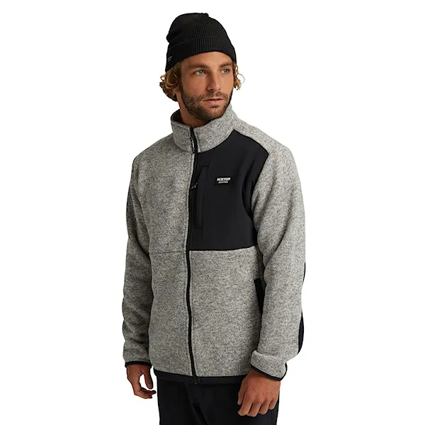 Technical Hoodie Burton Hayrider Sweater Fz Fleece grey heather 2021