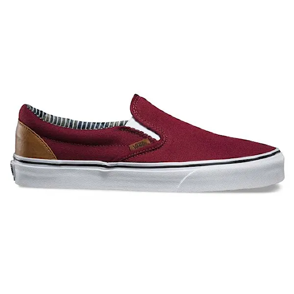 Slip-on tenisky Vans Classic Slip-On c&l port royale/stripe denim 2016