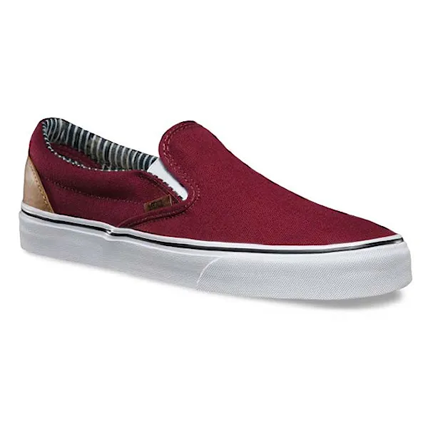 Slip-on tenisky Vans Classic Slip-On c&l port royale/stripe denim 2016