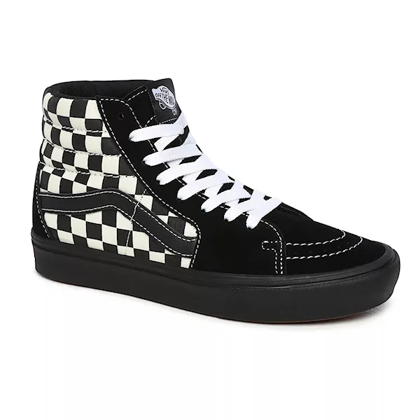 Tenisky Vans Comfycush Sk8-Hi mixed media antique white/black 2020