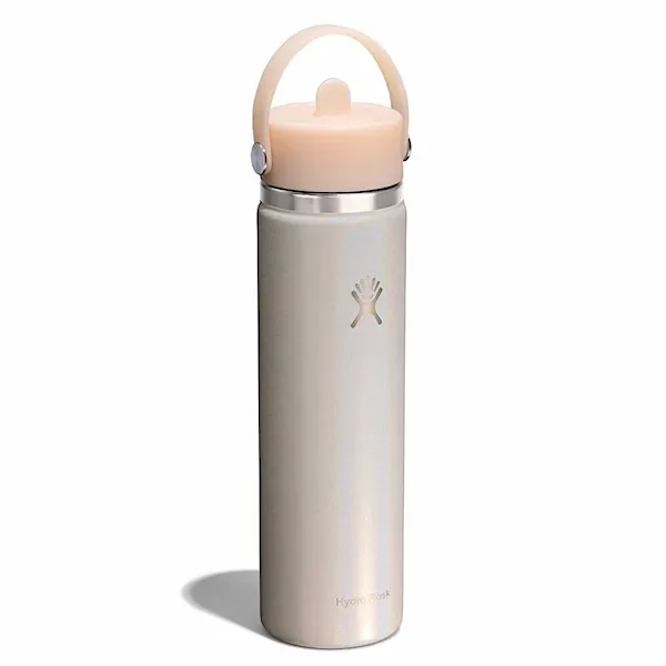 Vacuum Flask Hydro Flask 24 oz Wide Flex Straw Cap glimmer cream