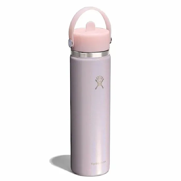 Vacuum Flask Hydro Flask 24 oz Wide Flex Straw Cap glimmer pink
