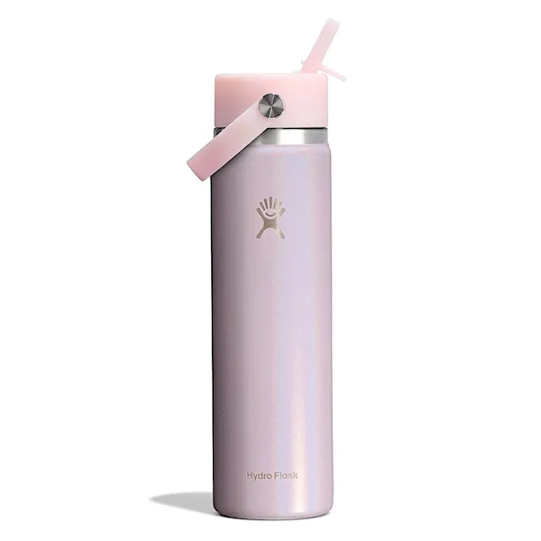 Vacuum Flask Hydro Flask 24 oz Wide Flex Straw Cap glimmer pink