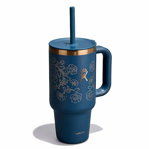 Vacuum Flask Hydro Flask 32 oz Travel Tumbler western dark blue