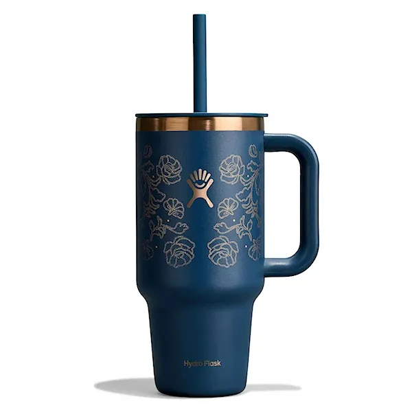 Vacuum Flask Hydro Flask 32 oz Travel Tumbler western dark blue