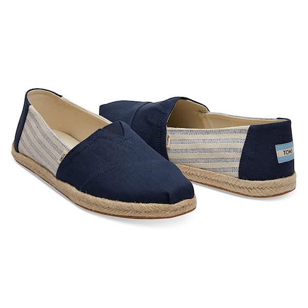 Tenisky Toms Alpargata Classics navy ivy league stripes 2019