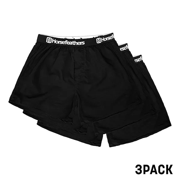 Trenírky Horsefeathers Frazier 3 Pack black