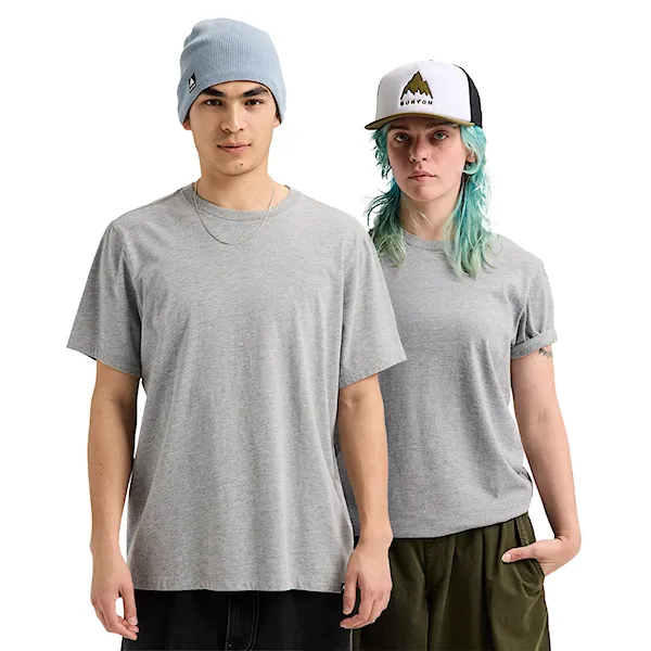 Tričko Burton Classic SS gray heather 2026