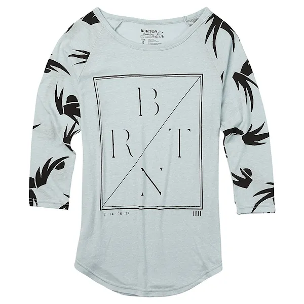Tričko Burton Morton Raglan silver heather/silver modern flo 2016