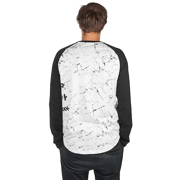 Tričko Gravity Contra Raglan white marble 2018