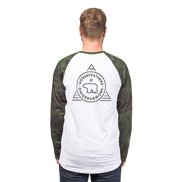 Tričko Horsefeathers Grizzly LS cloud camo 2019