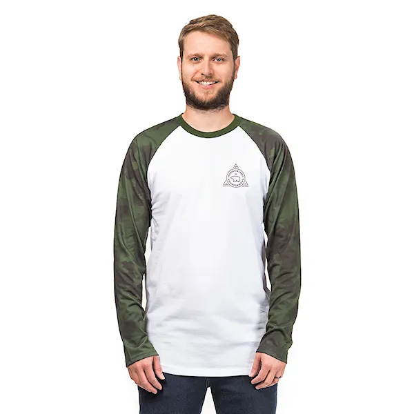Tričko Horsefeathers Grizzly LS cloud camo 2019