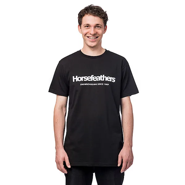 Tričko Horsefeathers Quarter black 2025