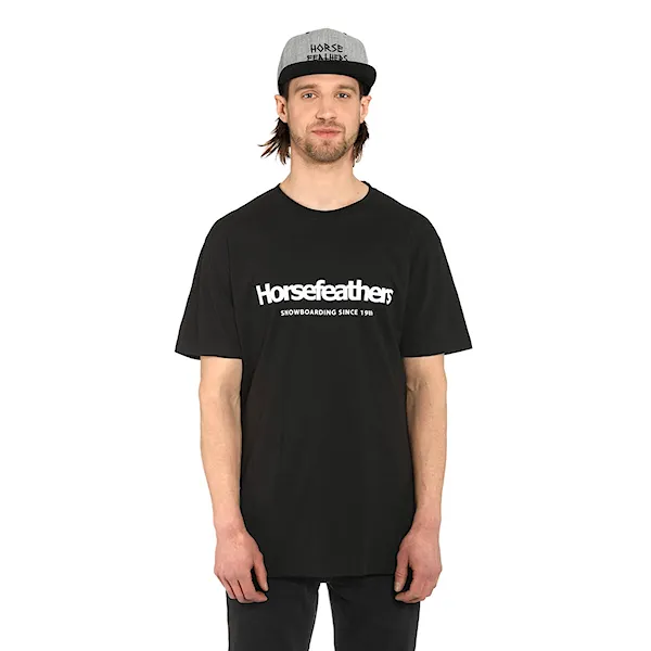 Tričko Horsefeathers Quarter black 2025