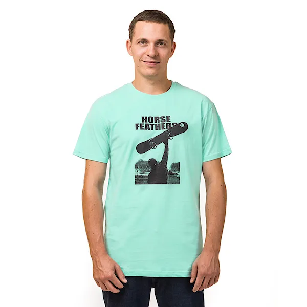 Tričko Horsefeathers Rocky misty jade 2019