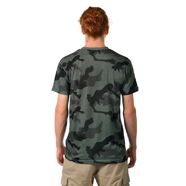 Tričko Horsefeathers Streaky olive camo 2018